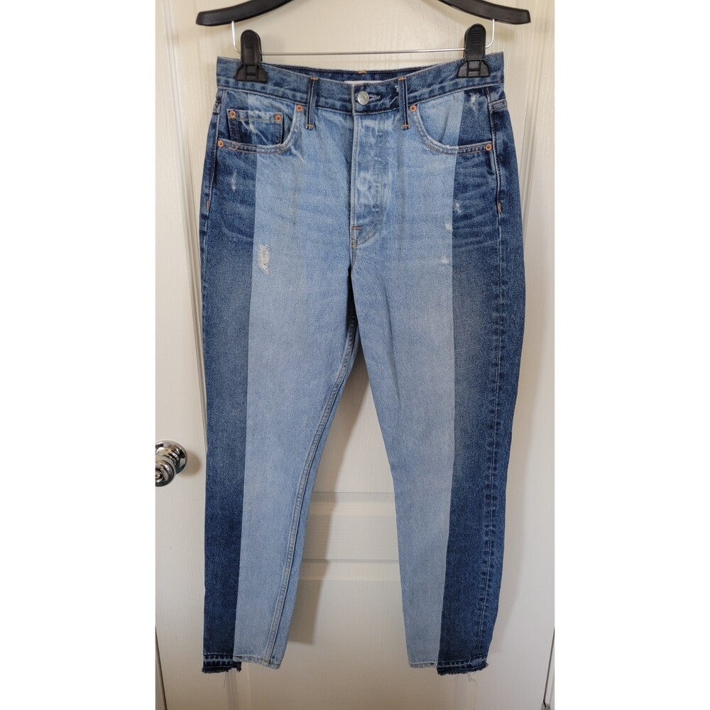 Women's Grlfrnd Karolina High Rise Two Tone Skinny Denim Jeans Size 27